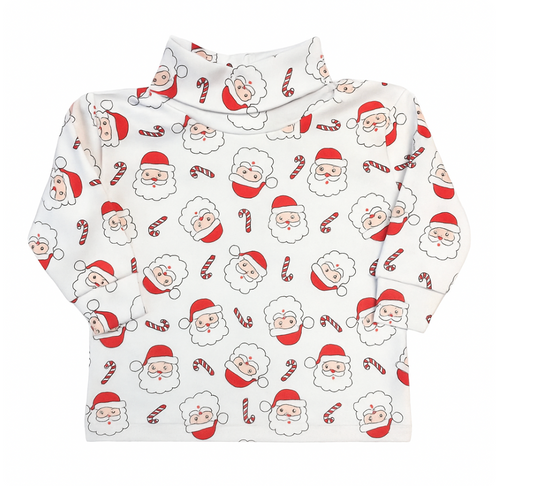 Printed Turtleneck, Santa