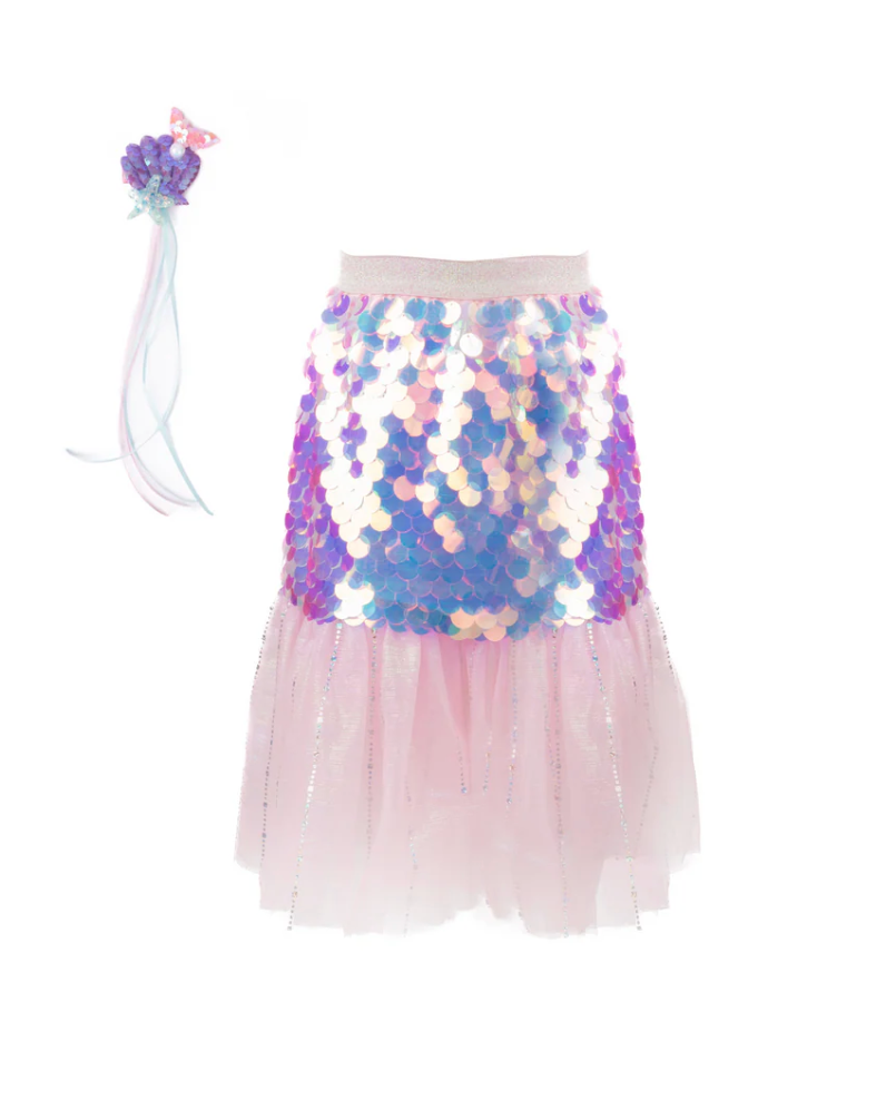 Bling Bling Mermaid Skirt & Hairclip Set