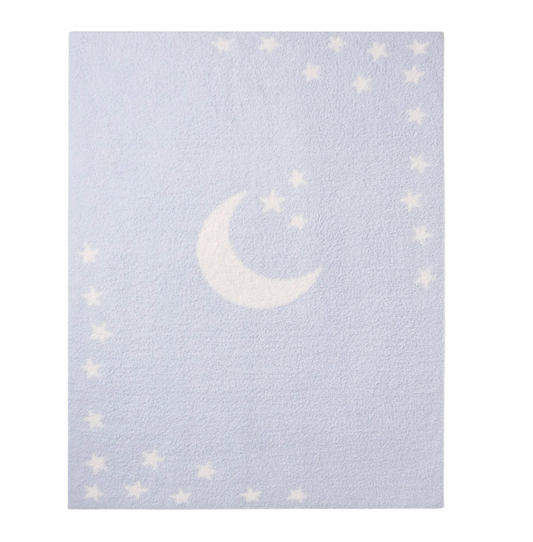 Celestial Feather Knit Baby Blanket