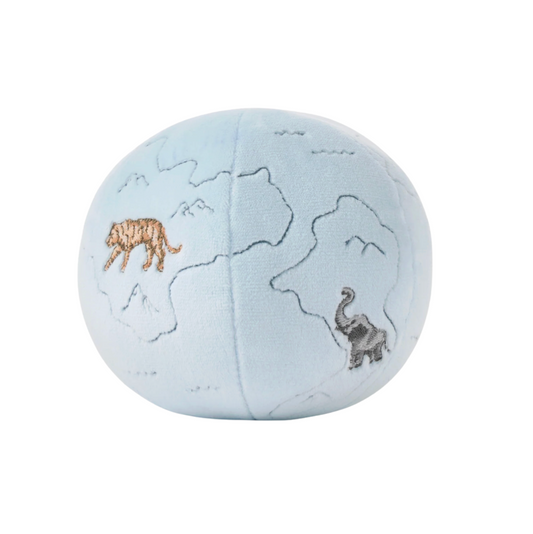 World Explorer Globe Plush Rattle