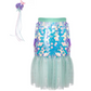 Bling Bling Mermaid Skirt & Hairclip Set