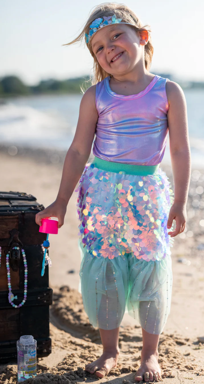 Bling Bling Mermaid Skirt & Hairclip Set