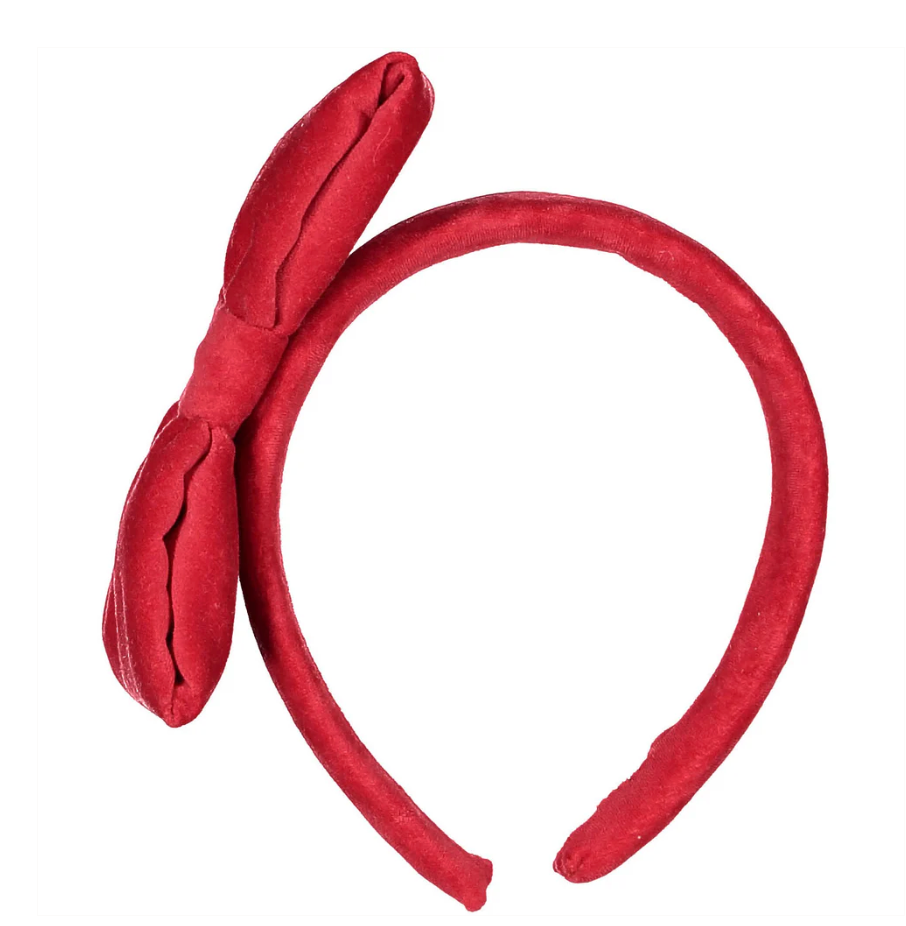 Red Velvet Bow Headband