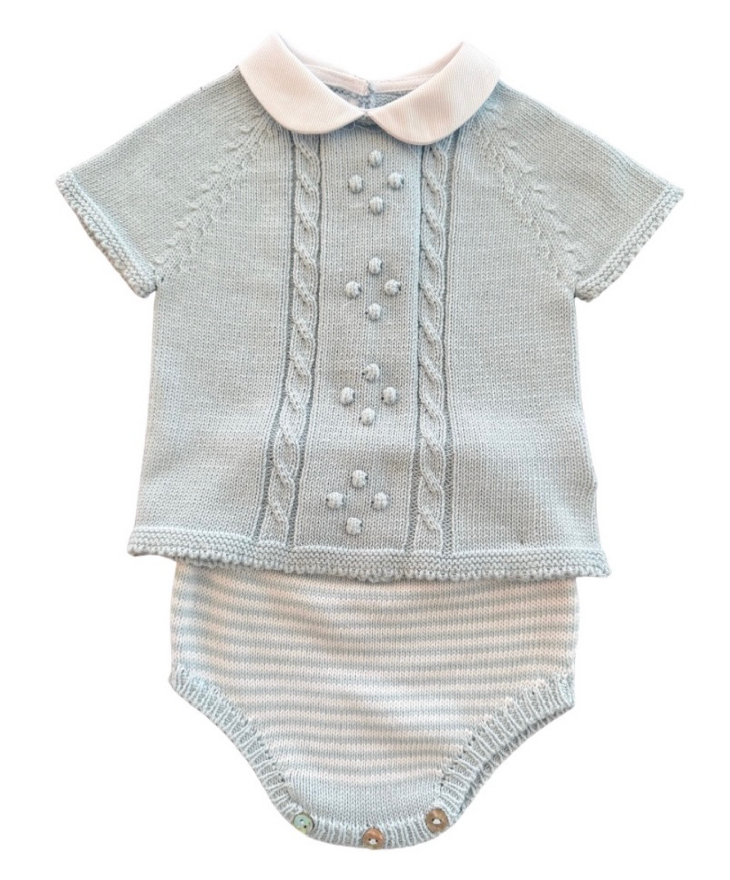 Braided  Sweater Diaper Set