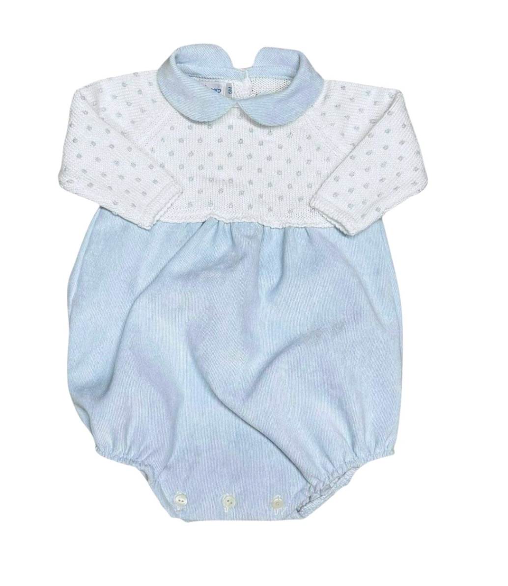 Collar Dot Corduroy Bubble