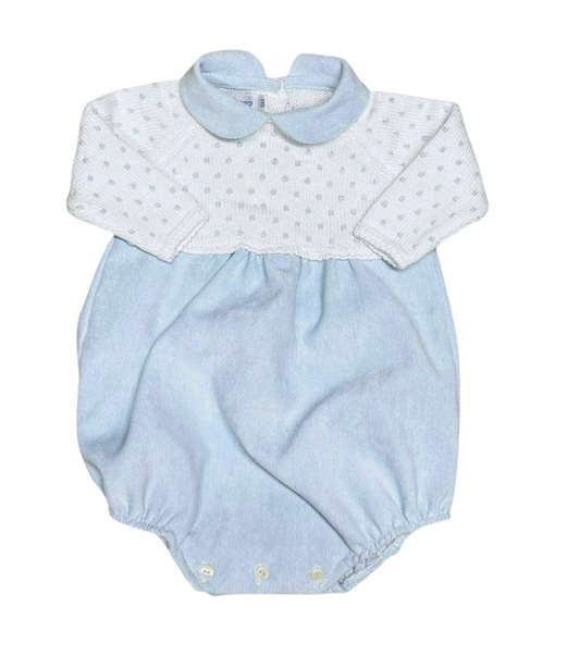 Collar Dot Corduroy Bubble