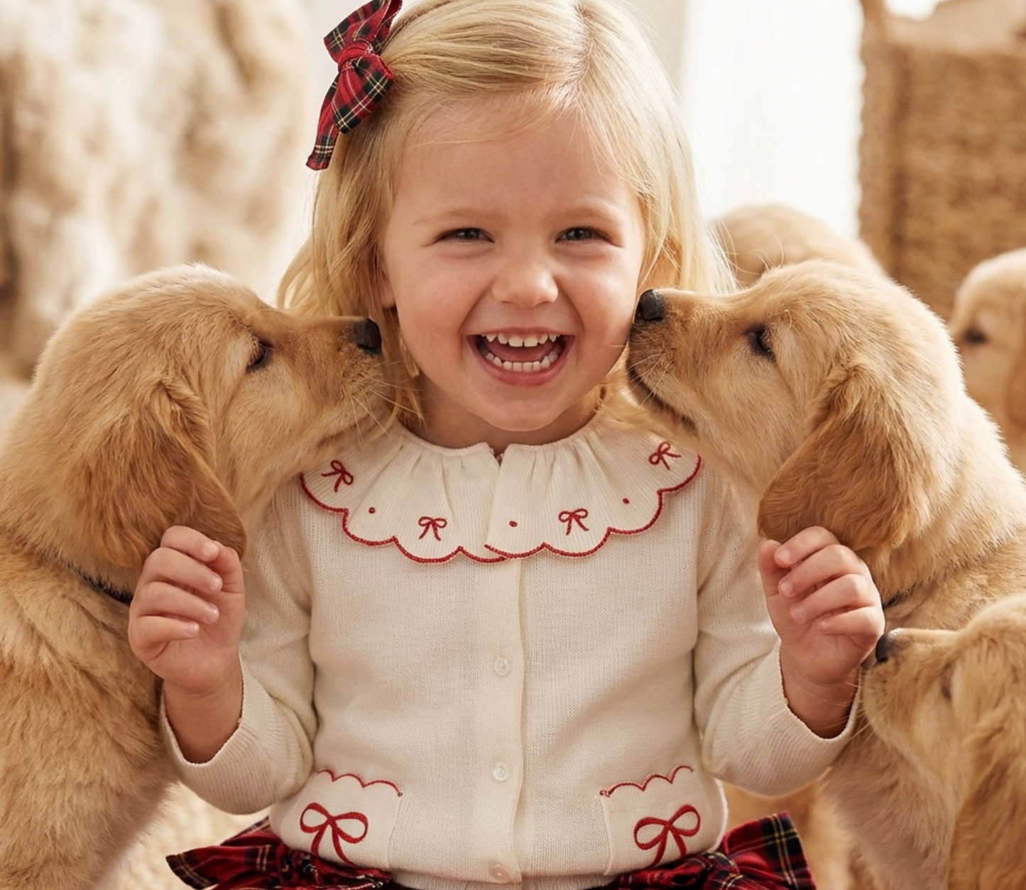 Let it Snow Bows Cardigan