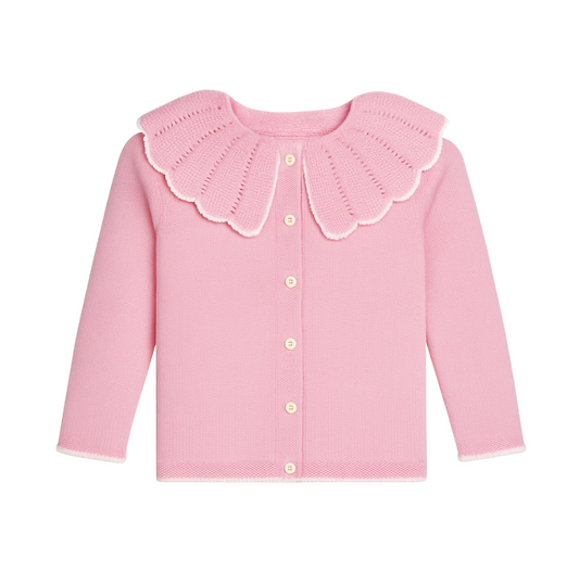 Ruffle Collar Cardigan