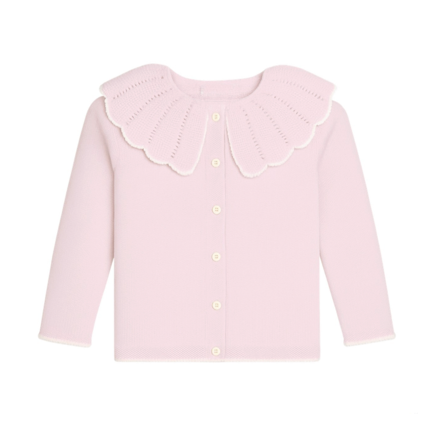 Ruffle Collar Cardigan