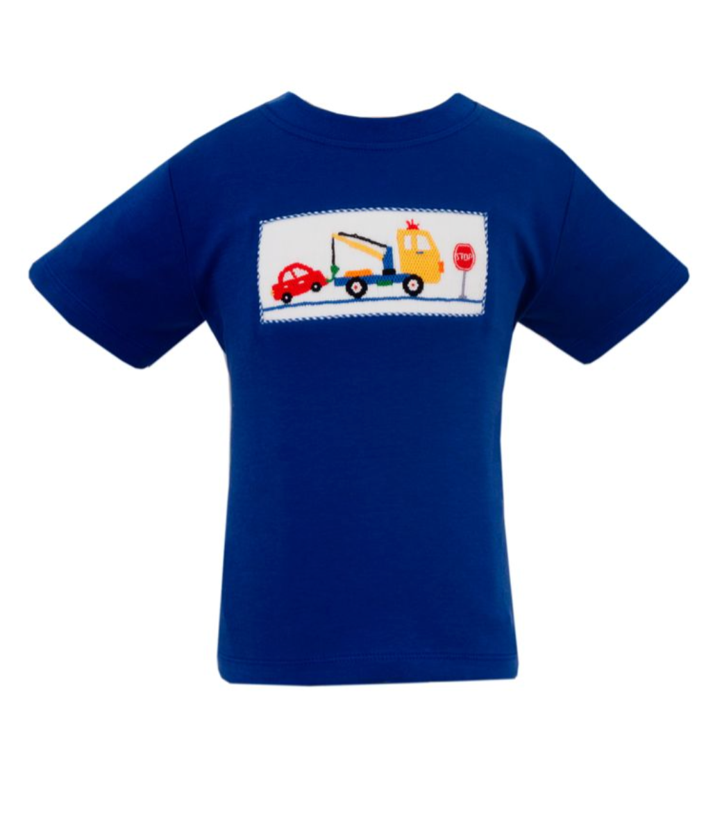 Smocked T-Shirt, Tow Truck