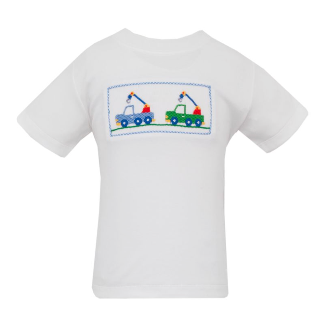 Smocked T-Shirt, Pick Up Tow Trucks