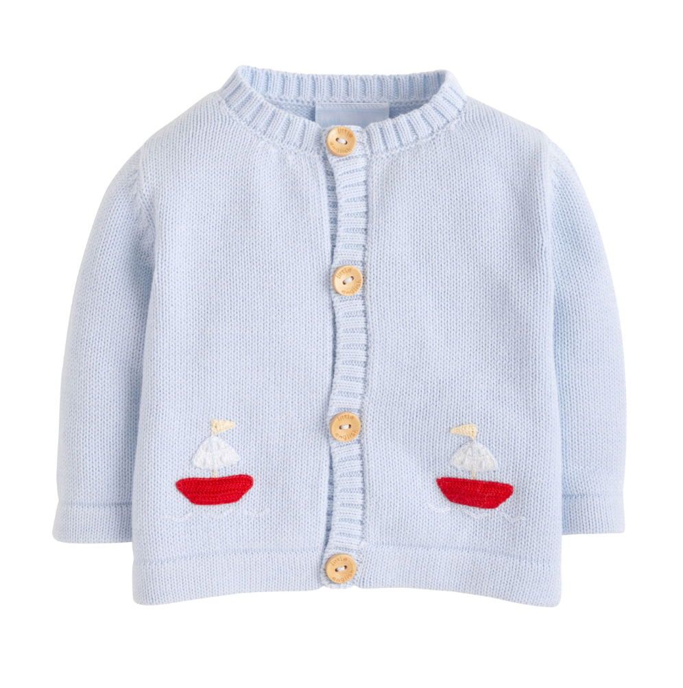 Crochet Cardigan, Sailboat