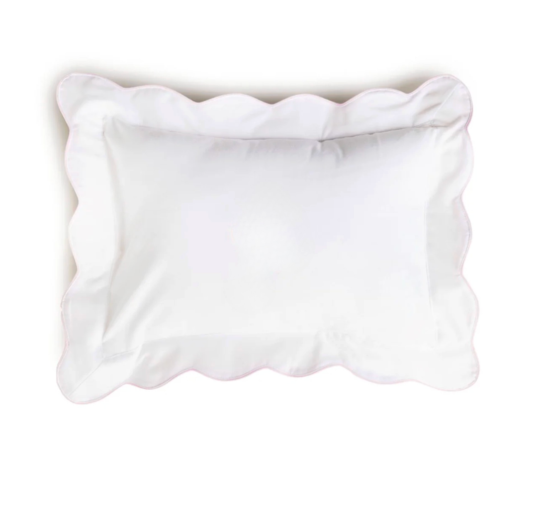 Scalloped Boudoir, Pink Edge