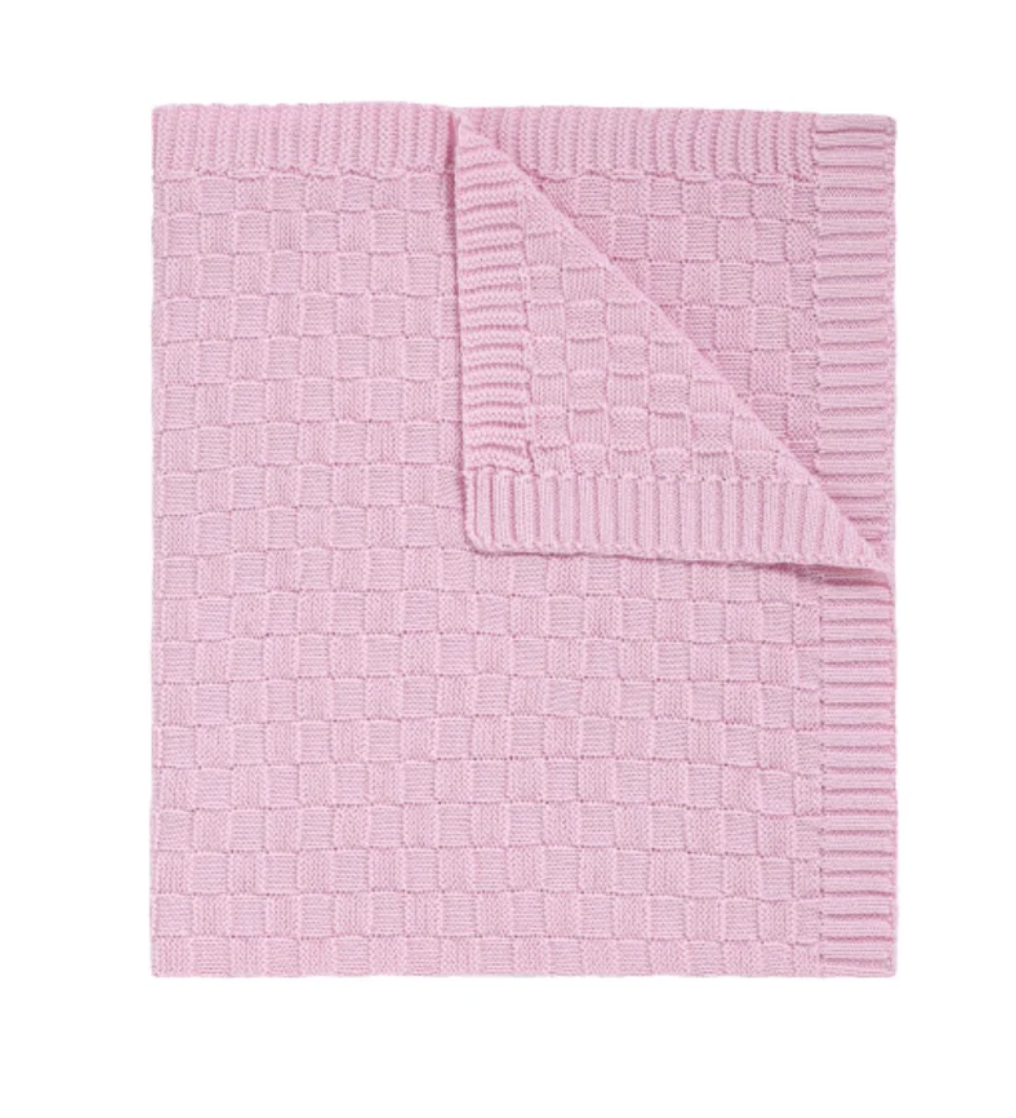 Basketweave Knit Blanket