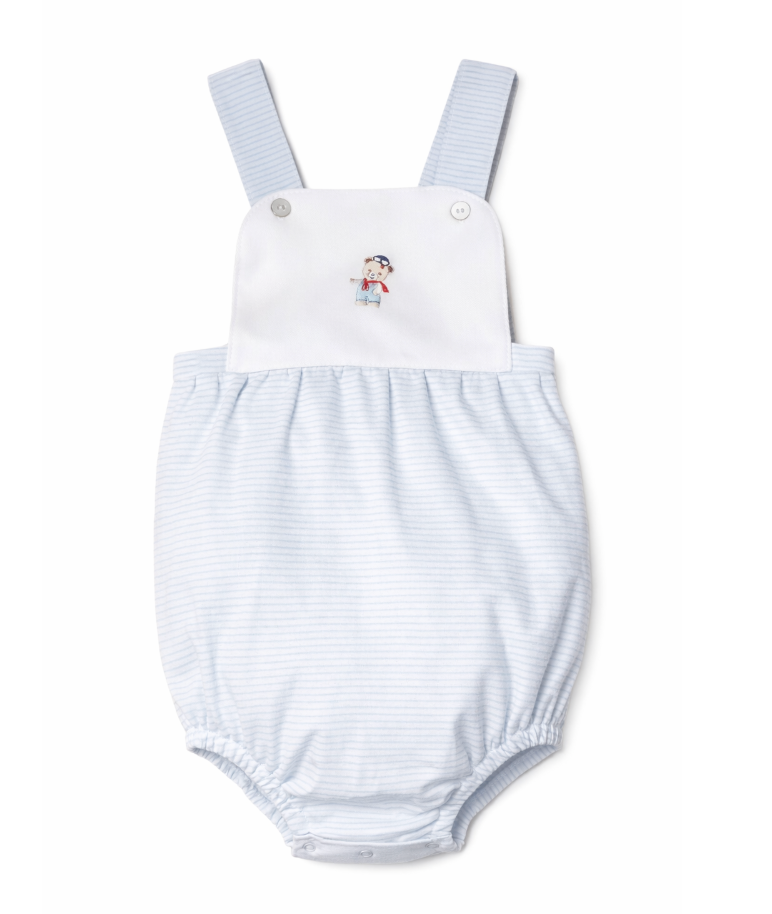 Embroidered Stripe Bubble, Sailor Bear