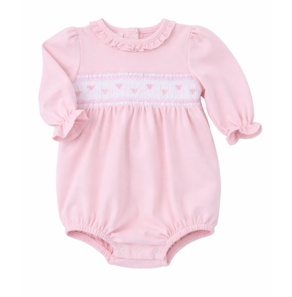 Classics Smocked Bubble, Hearts