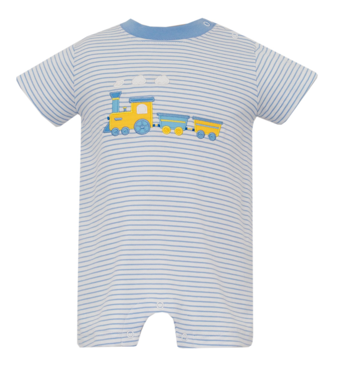 Stripe Applique Romper, Train
