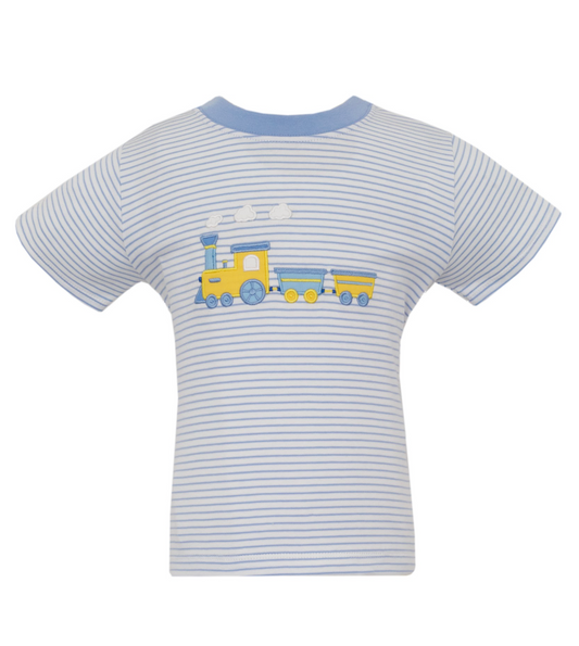 Stripe Applique T-Shirt, Train
