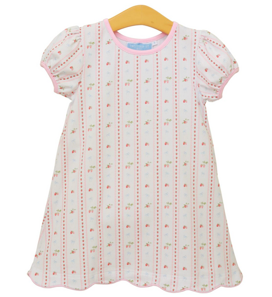 Berry Sweet Scallop Dress