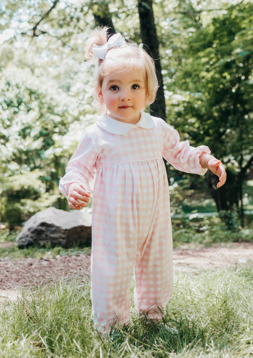 Lily Buffalo Check Romper