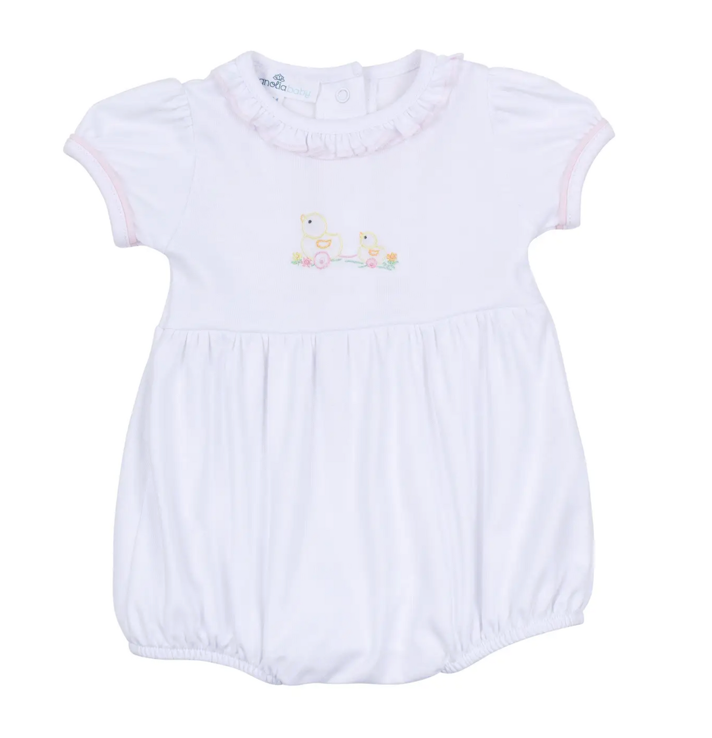 Vintage Duckies Embroidered Bubble