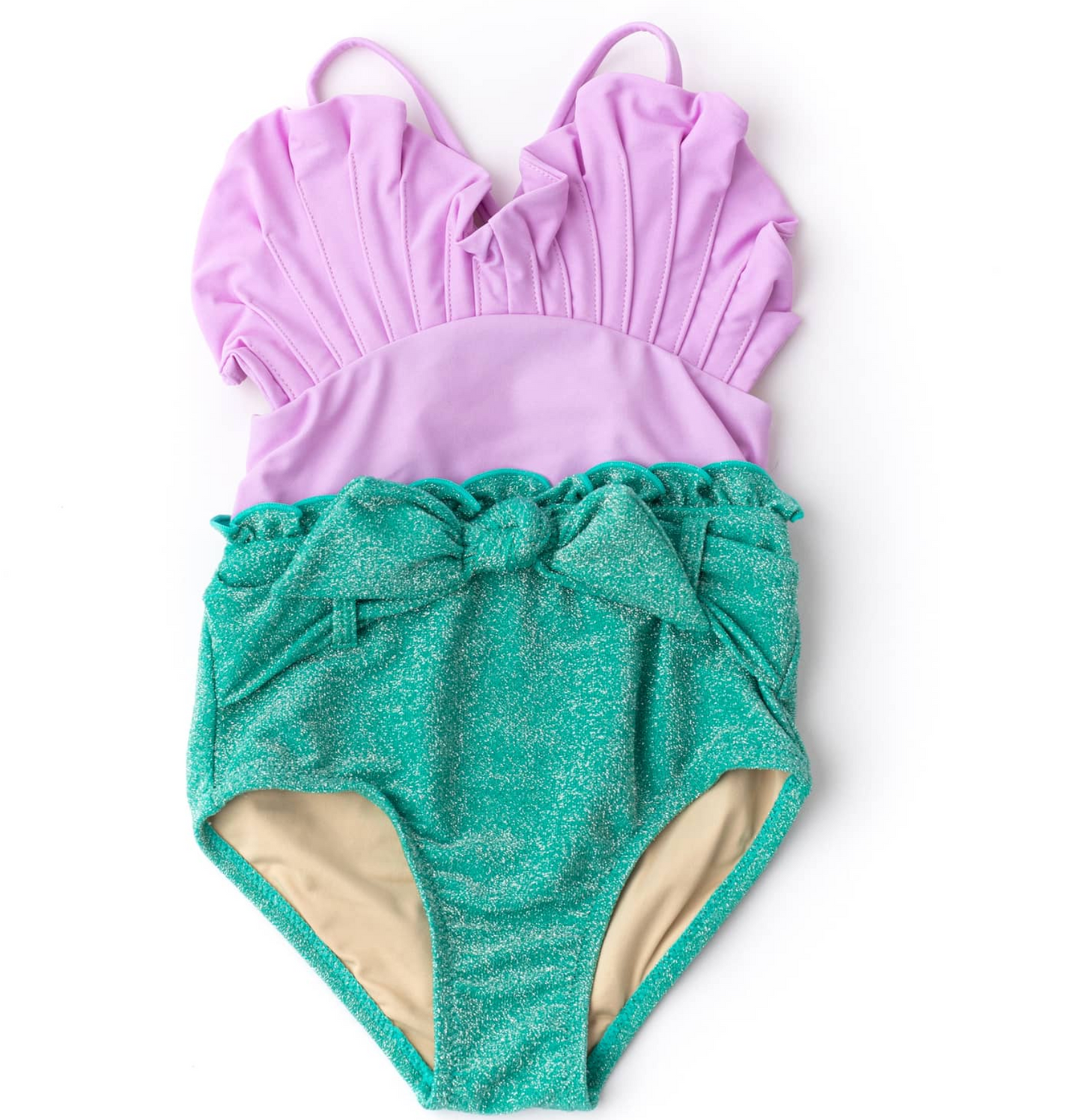 Lilac Shimmer Mermaid Water Appearing Swimsuit
