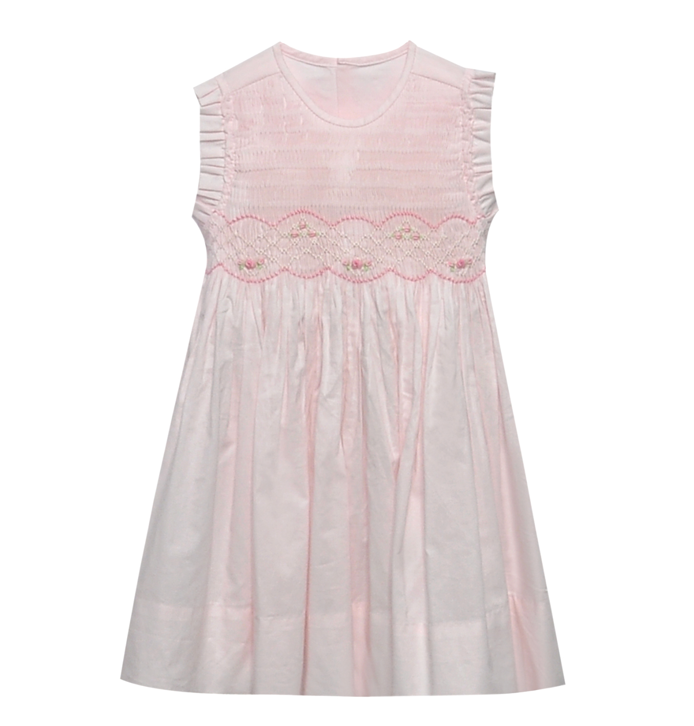 Bunches of Roses Smocked Dress
