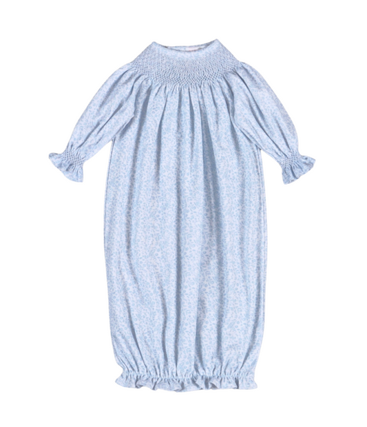 Ivy Floral Hand Smocked Bishop Gown