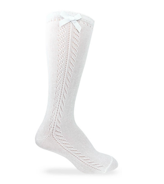 Pointelle Knee Socks