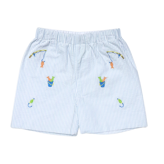 Fishing Lure Seersucker Short