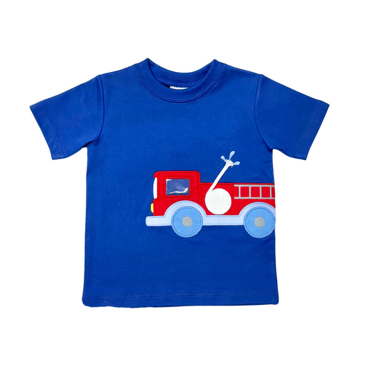 Firetruck Applique Harry's Play T-Shirt