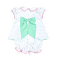 Flowers Bloomer Set, Multicolor Polka Dots