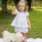 Flowers Bloomer Set, Multicolor Polka Dots