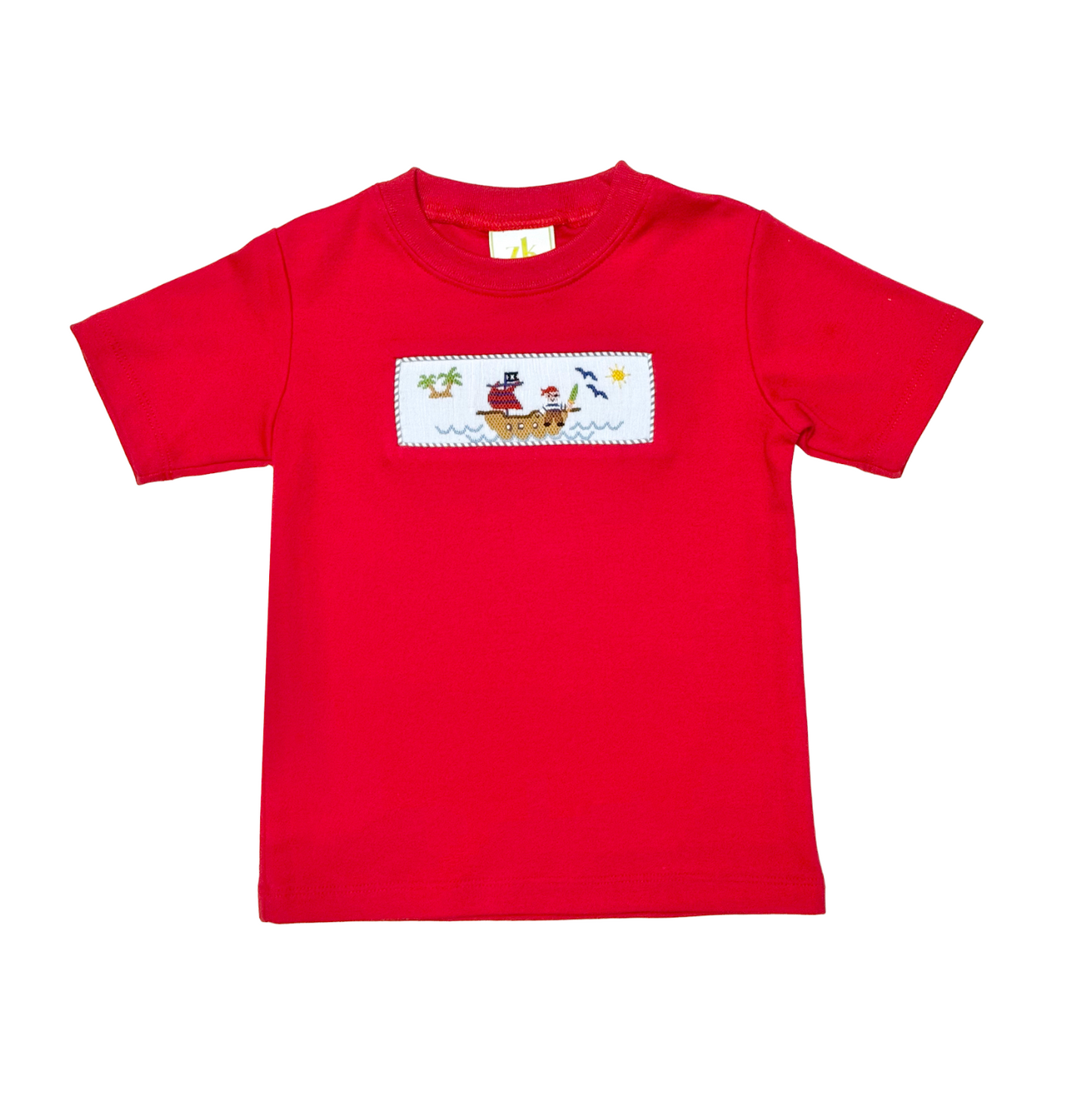 Smocked Pirate Harry's Play T-Shirt