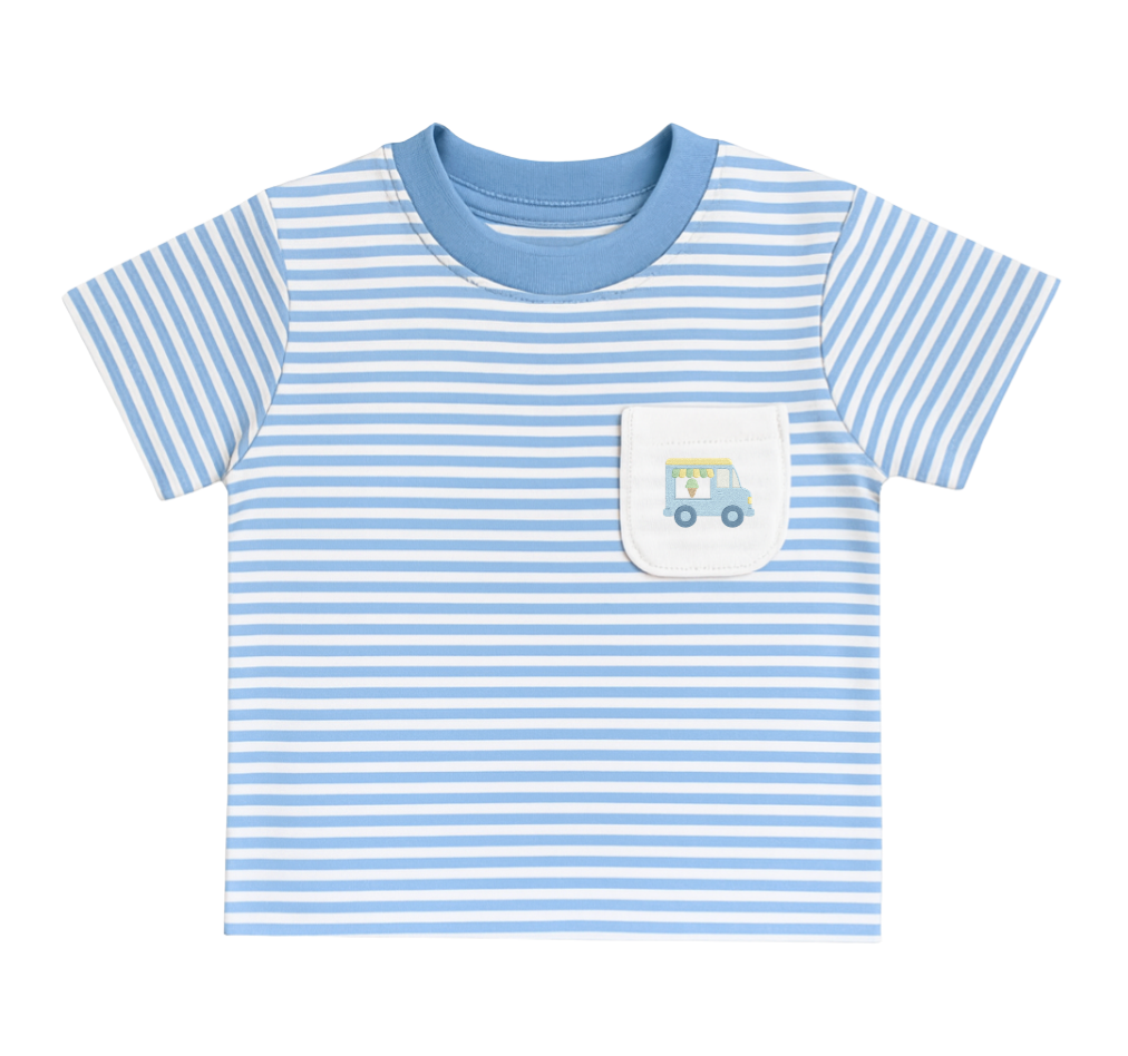Short Sleeve Pocket Tee, Ice Cream Truck