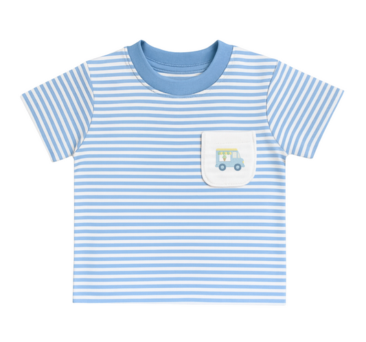 Short Sleeve Pocket Tee, Ice Cream Truck