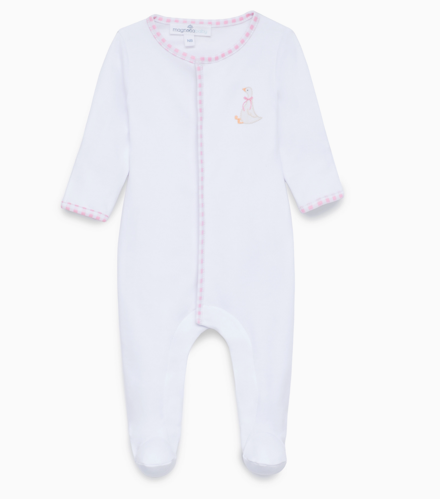 Silly Goose Embroidered Footie