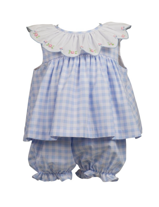 Colby Check Bloomer Set