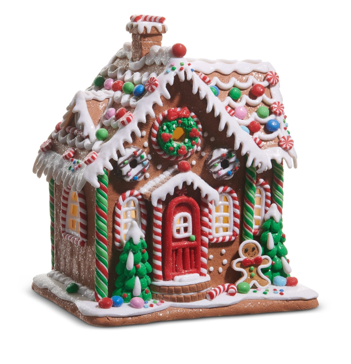 10" Lighted Gingerbread House