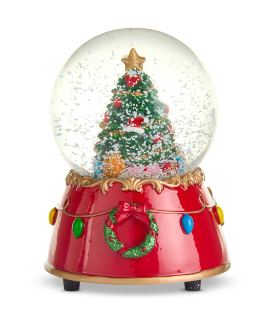 4.5" Animated Musical Tree Snow Globe