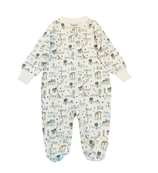Abc Embroidered Footie