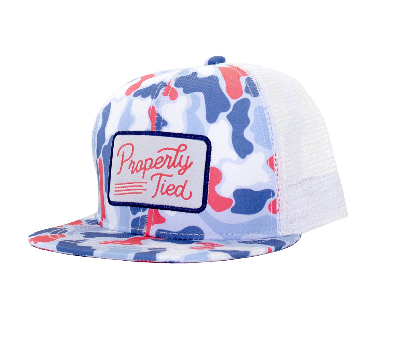 Boy's Trucker Hat American Camo