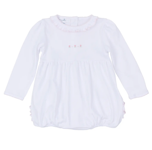 Juliette's Classics Scattered Long Sleeve Ruffle Bubble