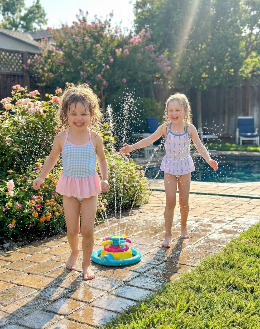 Paulina Two Piece Swimsuit, Seahorses