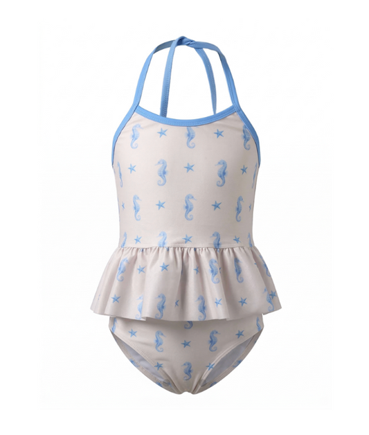 Paulina Two Piece Swimsuit, Seahorses