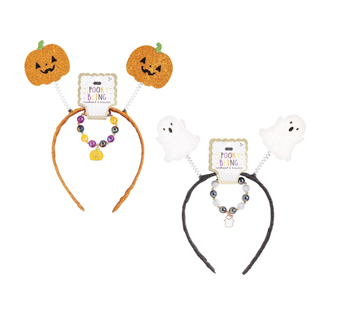 Spooky Bling Headband & Bracelet Set