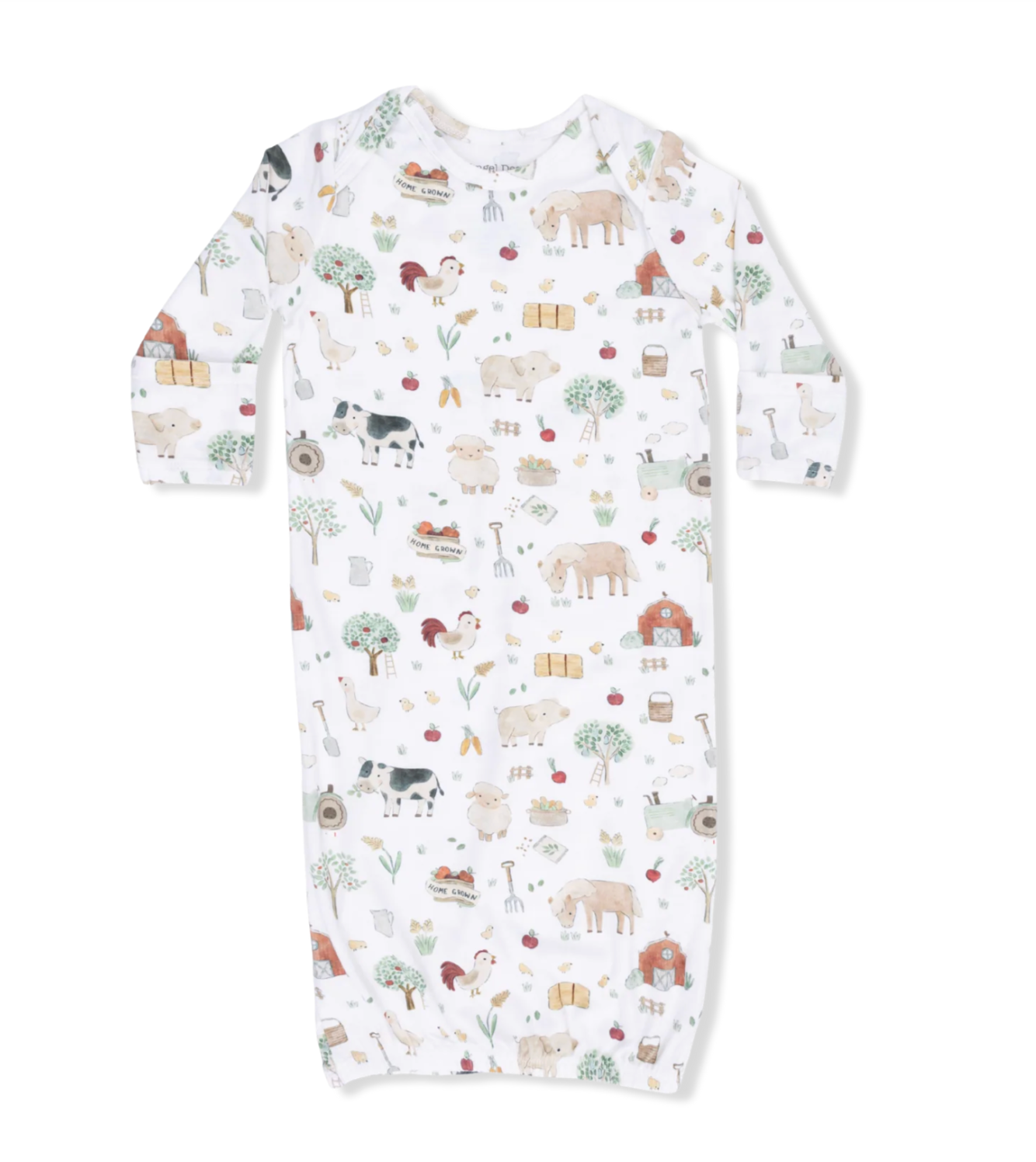 Lap Shoulder Gown, Cute Farm Animals