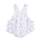 Ribbon Bouquets Ruffle Sunsuit