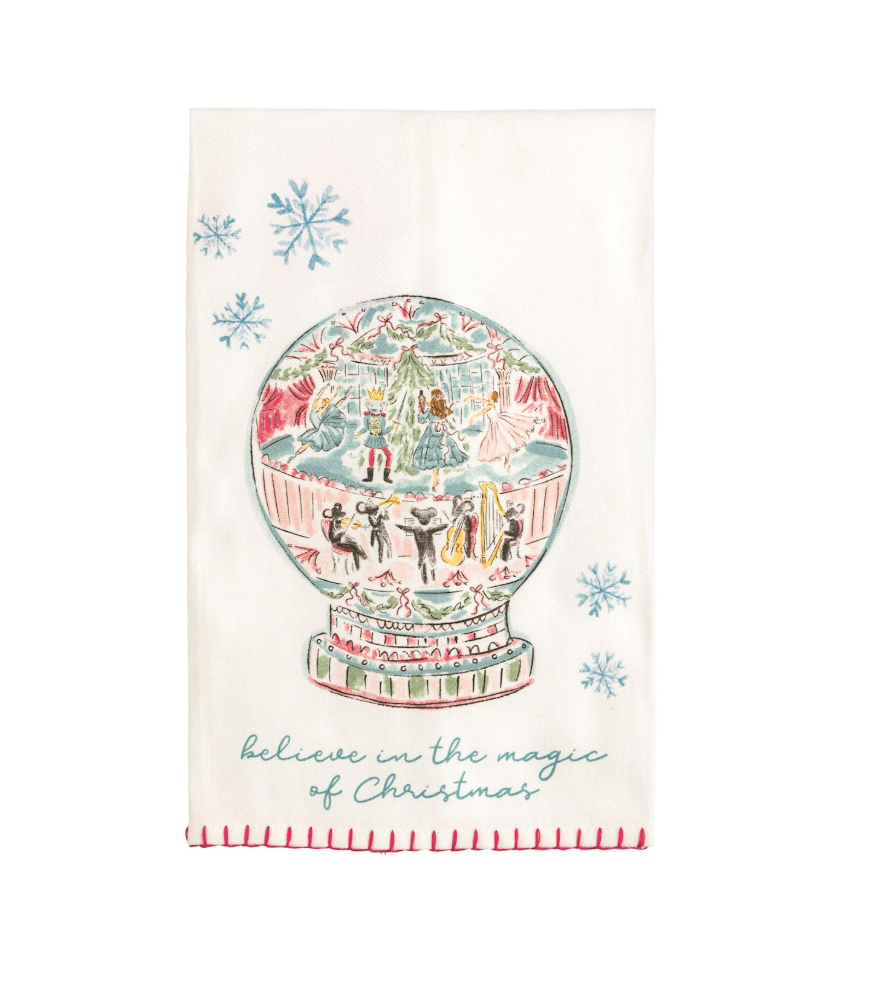 Snow Globe Nutcracker Towel
