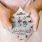 Holiday Tree Clip on Earrings, 3  pairs